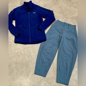 Womens PATAGONIA Jacket & Cropped Pants, sz Small